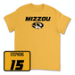 Gold Men's Basketball Mizzou Tee - Danny Stephens