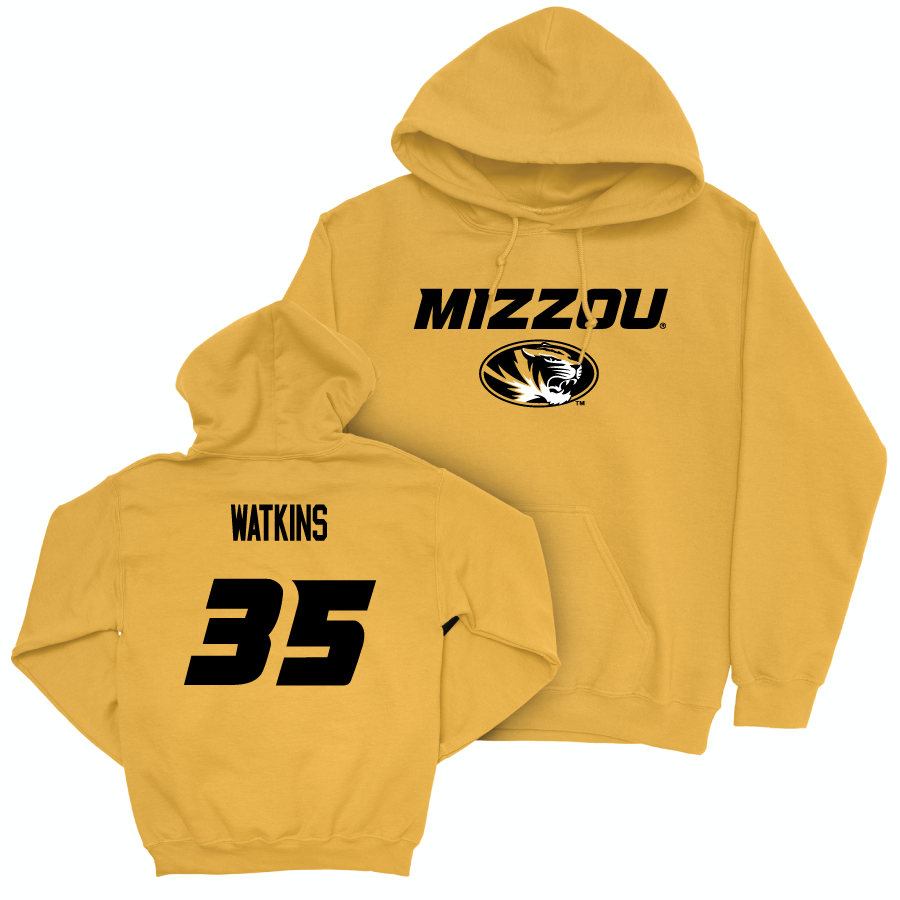 Gold Softball Mizzou Hoodie  - Nevaeh Watkins