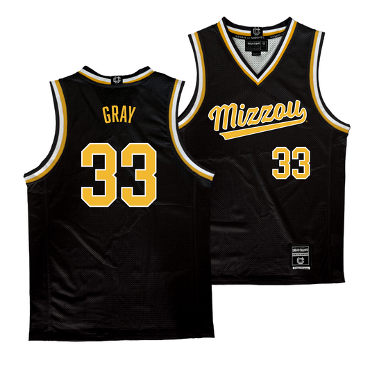 Mizzou Men's Basketball Black Jersey  - Joshua Gray