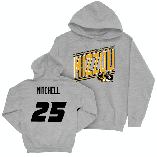 Sport Grey Men's Basketball Vintage Hoodie  - Mark Mitchell