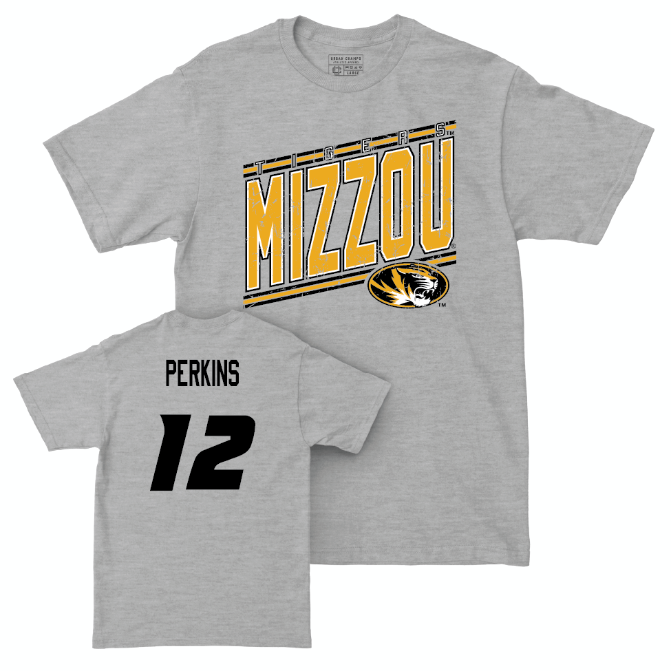 Sport Grey Men's Basketball Vintage Tee  - Tony Perkins