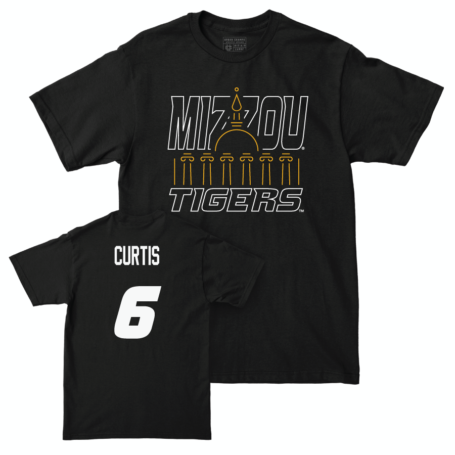 Baseball Black Columns Tee   - Jeric Curtis